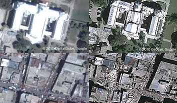 Bilder från jordbävningen i Port-au-Prince