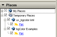 Screeshot - Using a good name of KML Documents