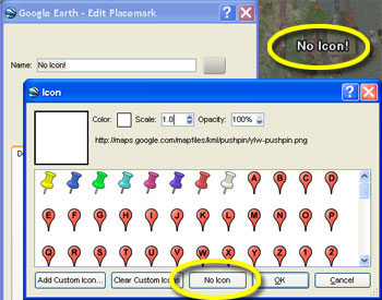 Screenshot - No Icon button