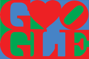 Glad Alla Hjärtans Dag önskar Robert Indiana & Google