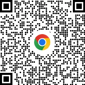 QR-kod för att ladda ned webbläsaren Chrome på mobila enheter